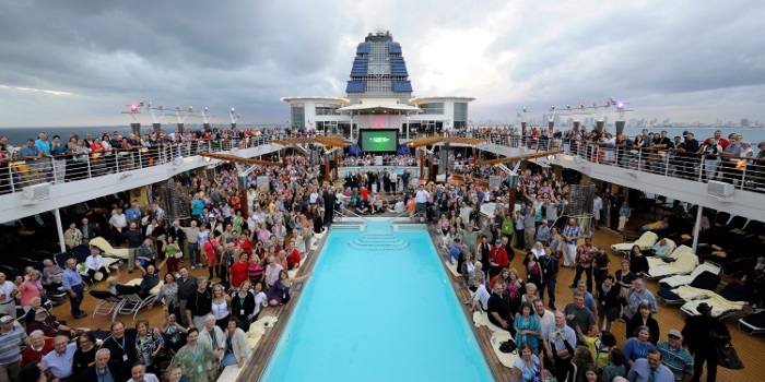 Setting sail! The whole gang poses for a launch photo @ TCM Classic ...