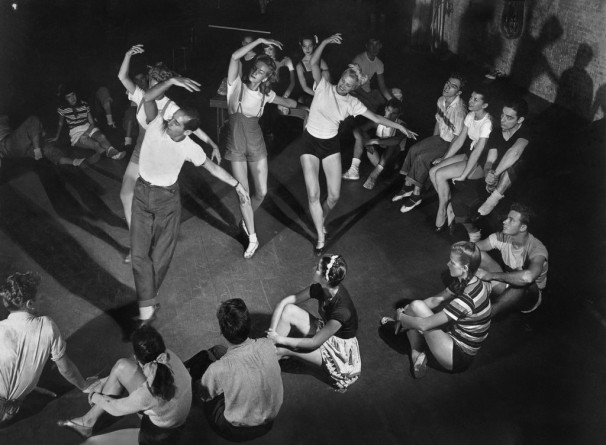Sept. 7, 1947 Ballerinas following the steps of Jerome Robbins, who choreographed