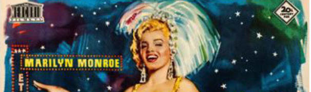 Marilyn poster combines two Travilla costumes