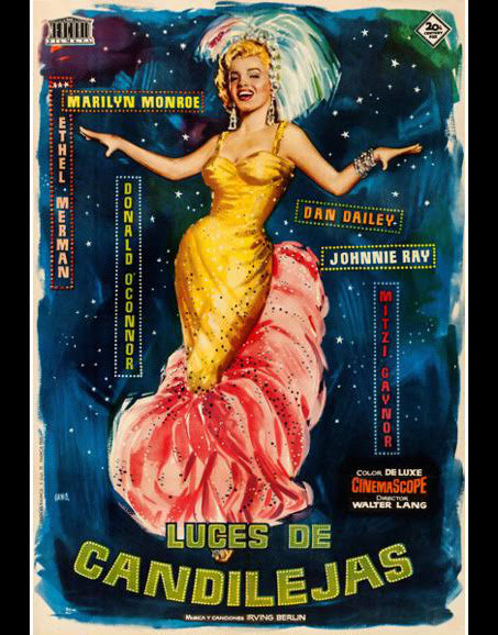 Marilyn poster combines two Travilla costumes